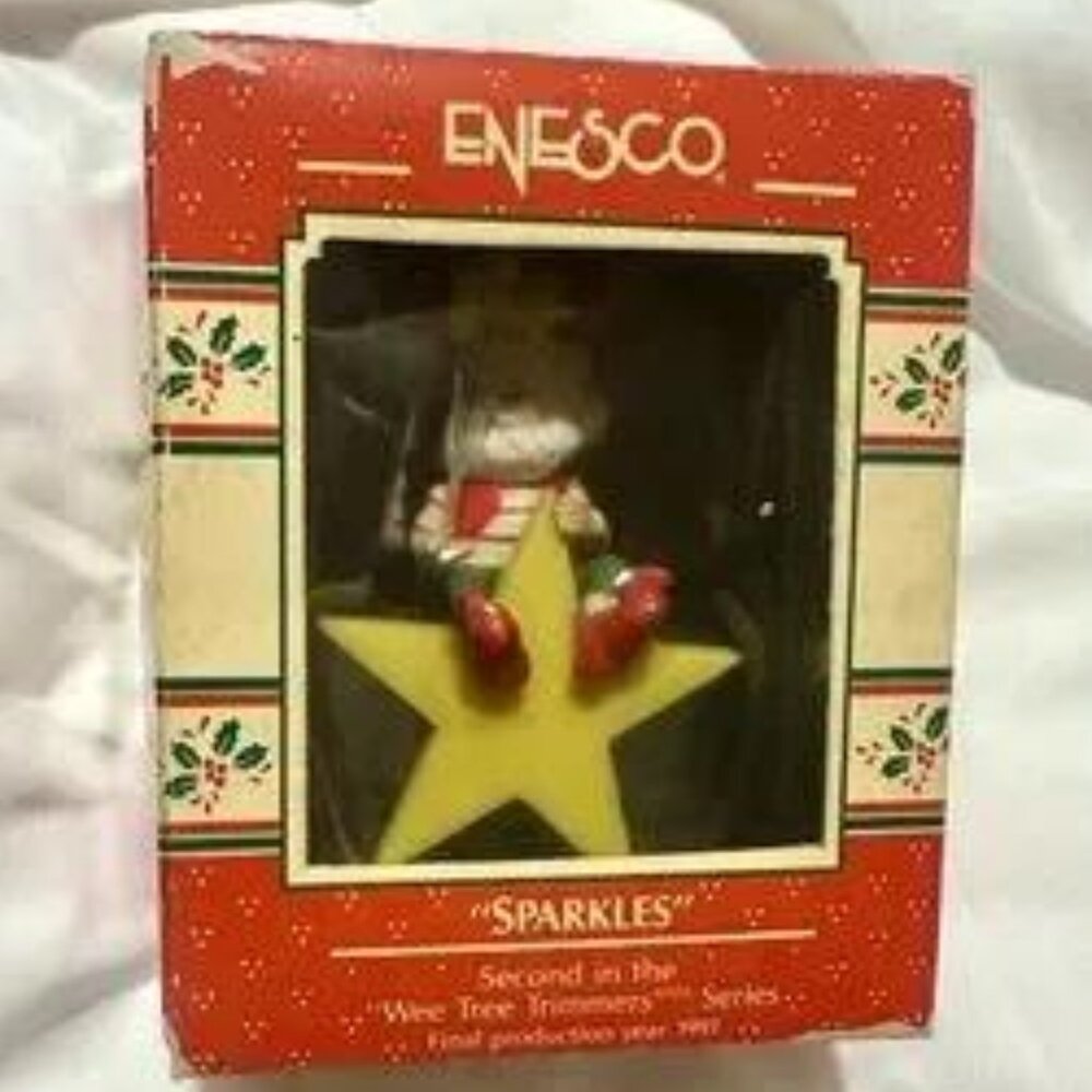 Enesco 1989‎ Sparkles Ornament NWT Christmas Ornament Collectible Vintage
